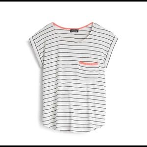 Papermoon white striped tee